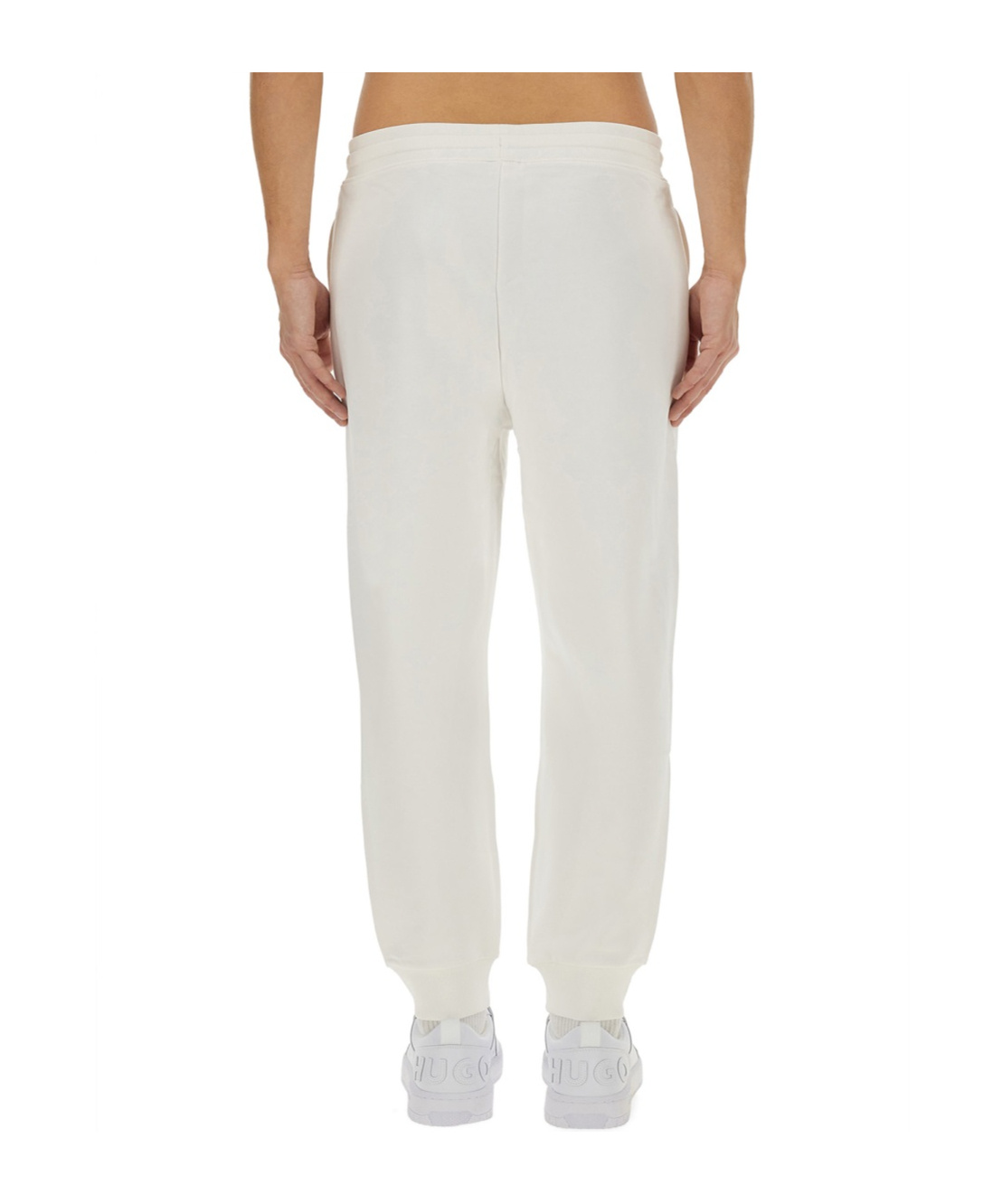 HUGO BOSS LOGO-PRINT TRACK PANTS