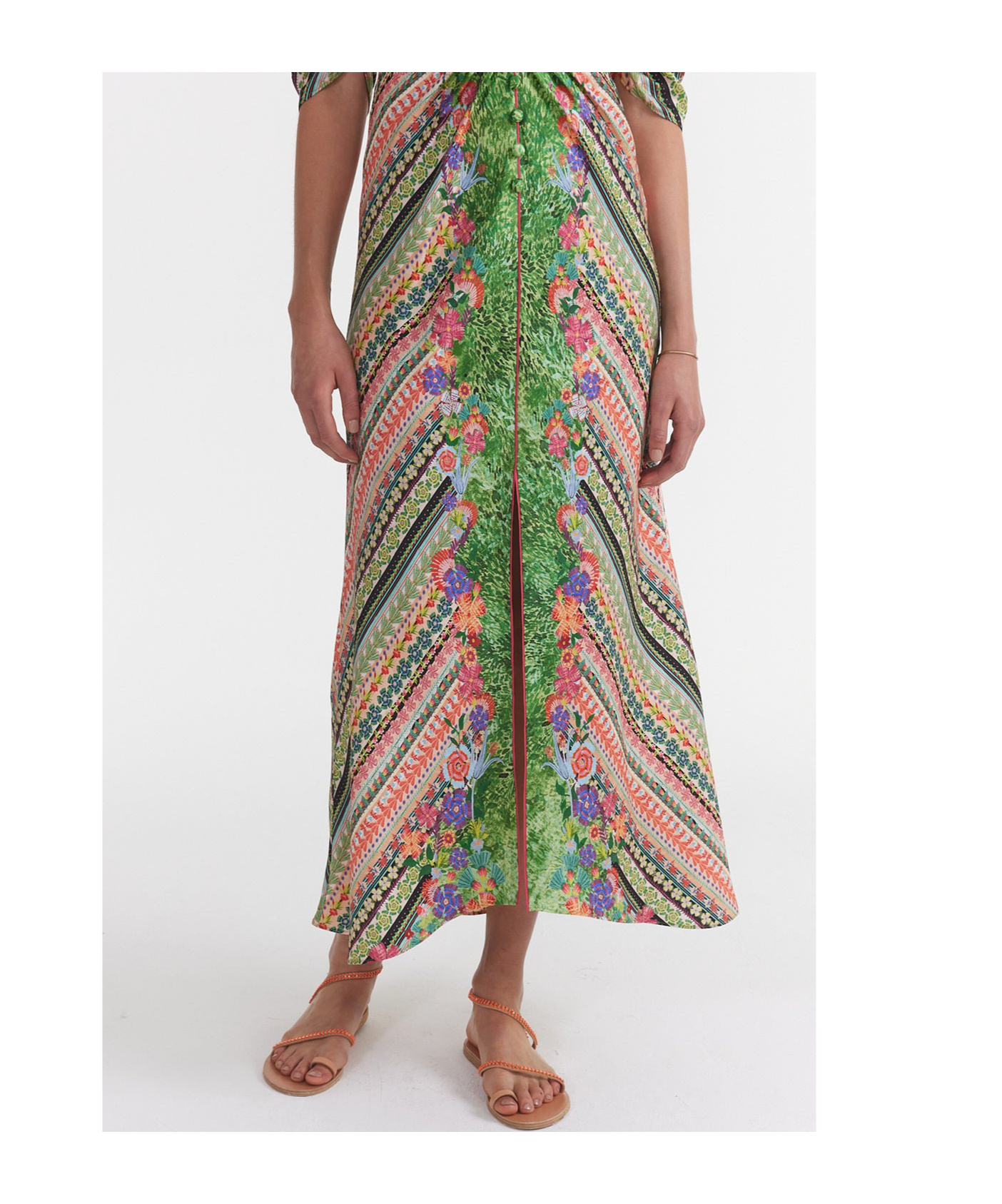 SALONI MITSU B BOTANICAL-PRINT DRESS