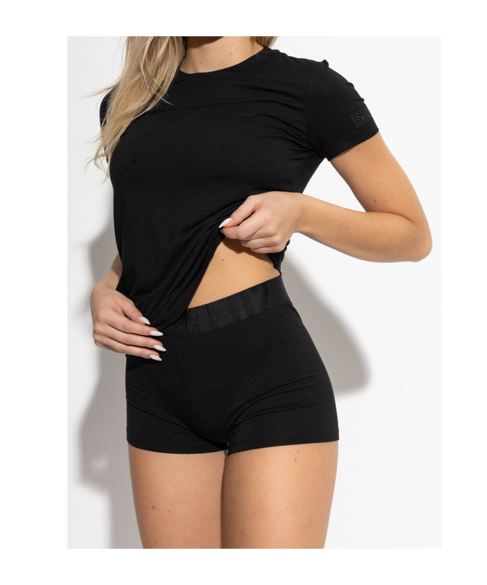 Dsquared2 Elastic Waist Boxer In Black