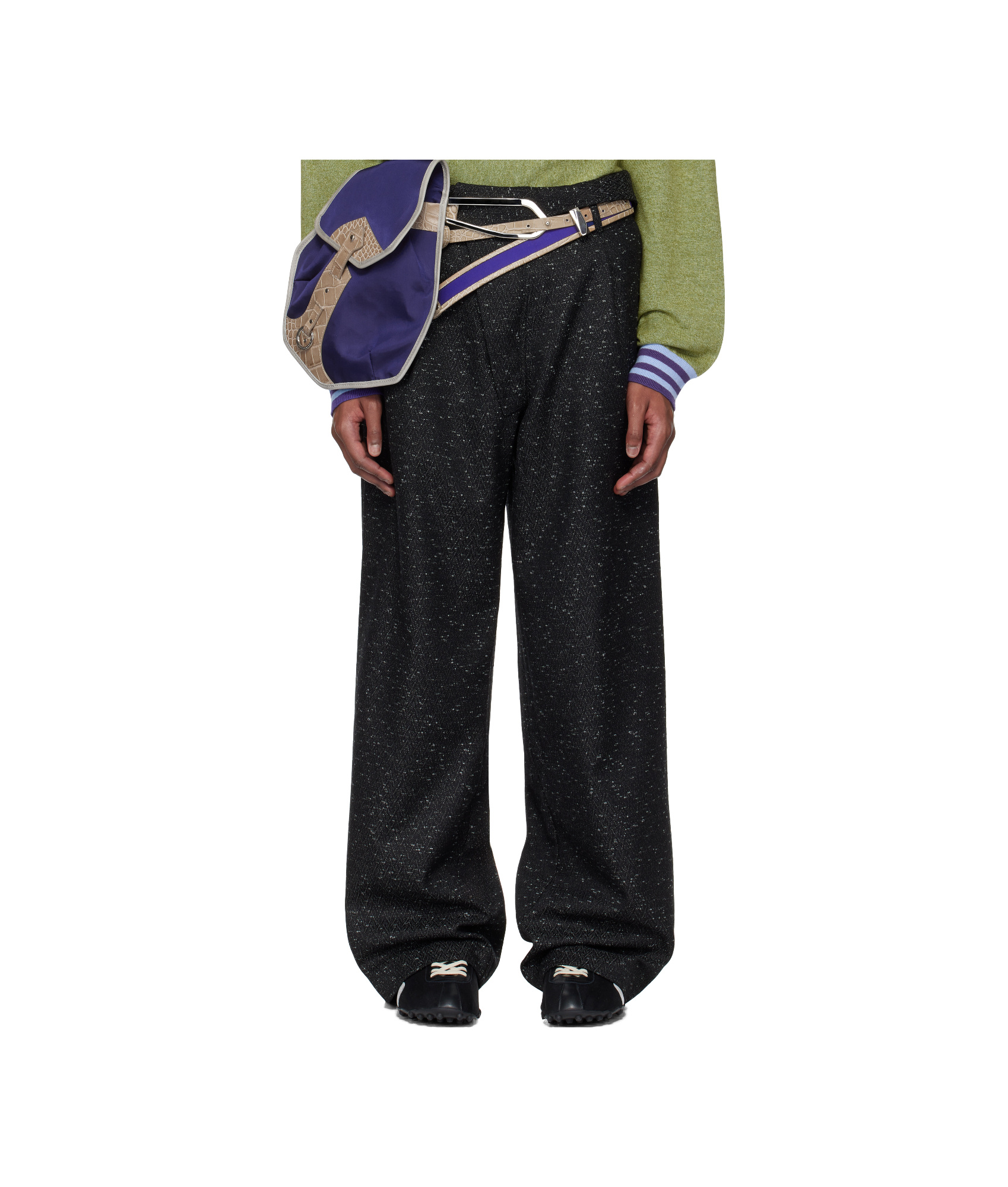 Shop Kiko Kostadinov Navin Wide Trousers In Black