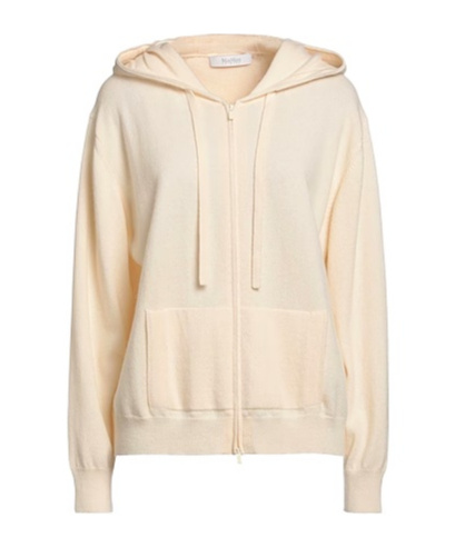 Max Mara Solid-color Lightweight Knit Cardigan In Nude
