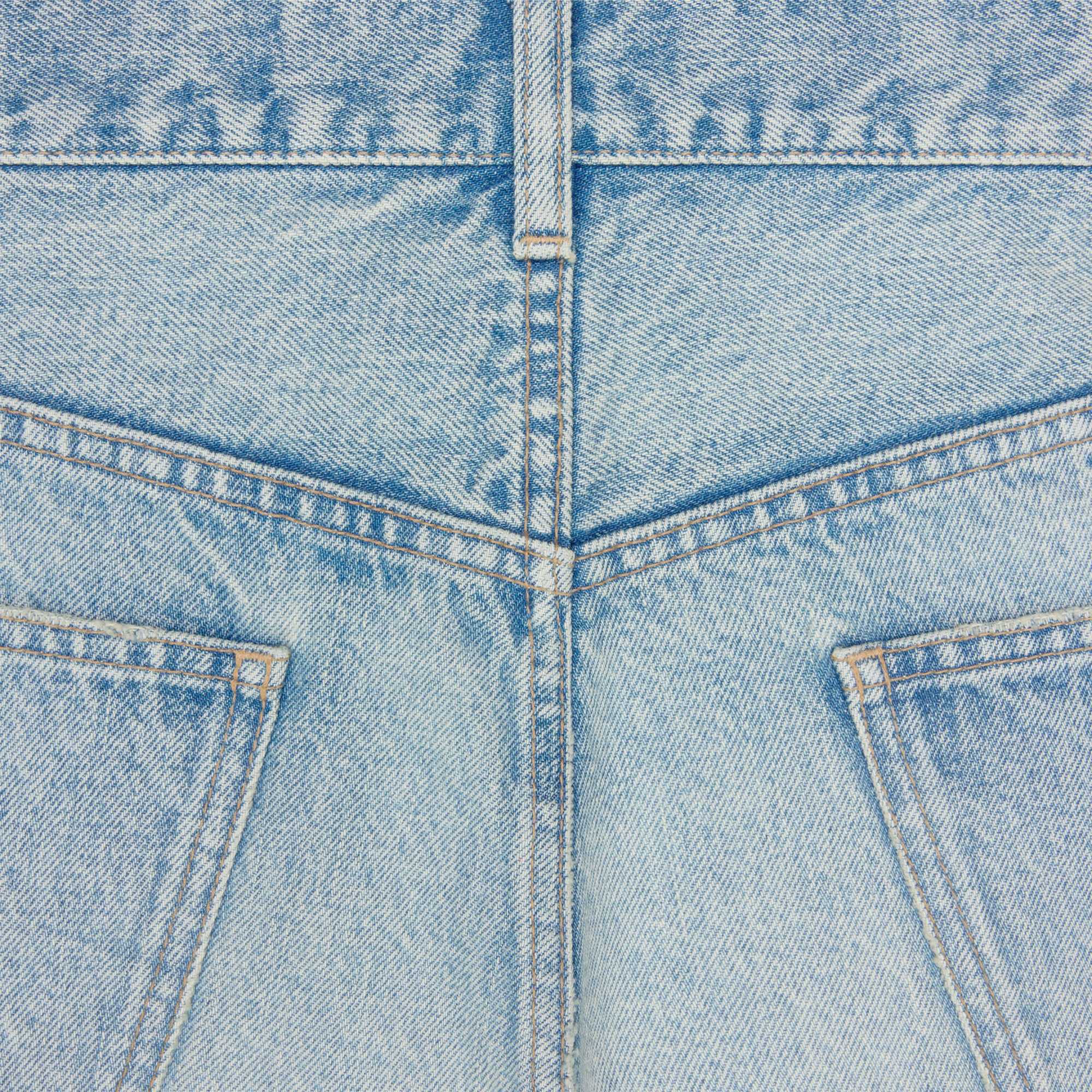 Celine Max Jeans In Golden Harmony Wash Denim In Black