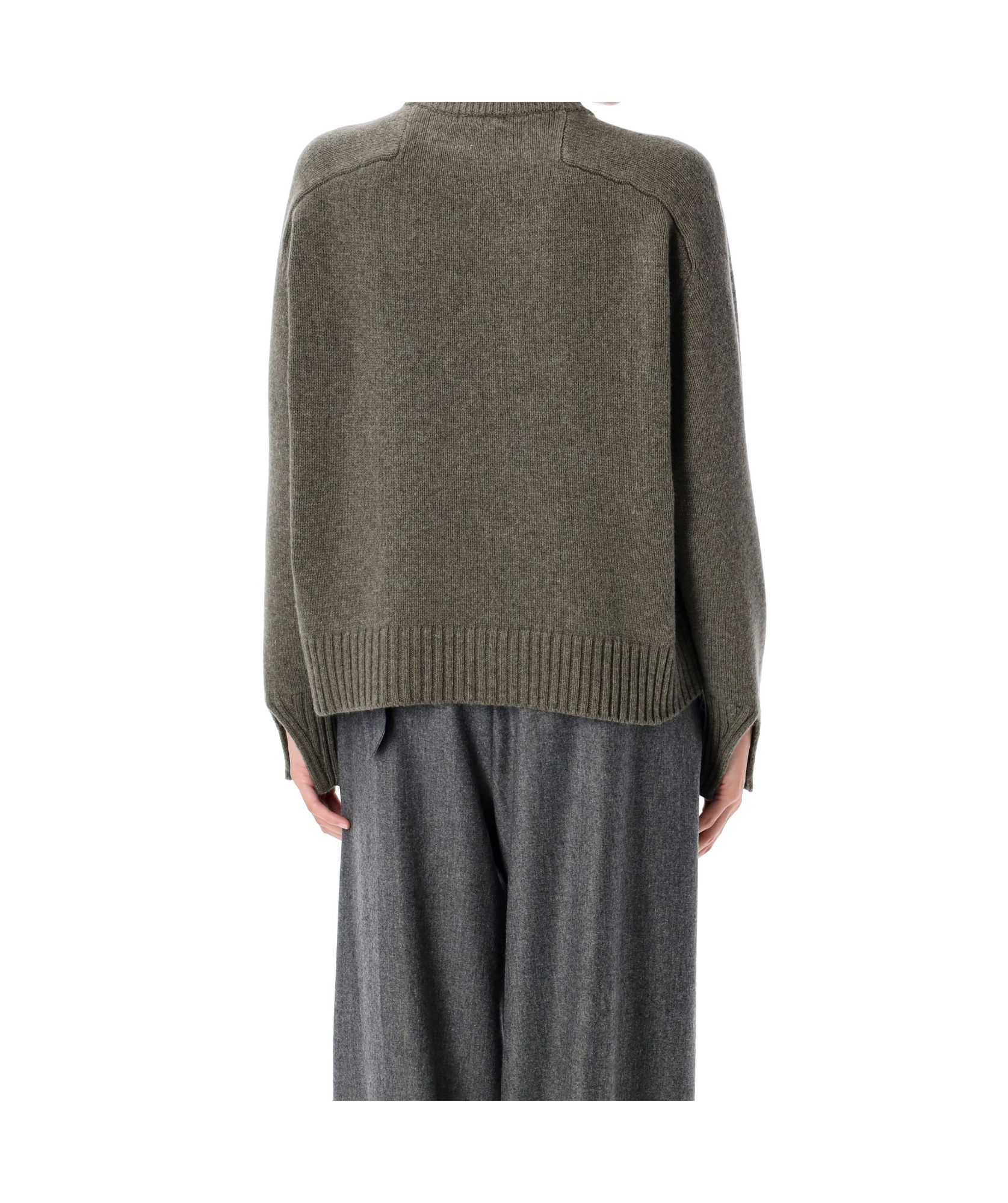 Soeur Will Wide Sweater In Merino Wool In Black