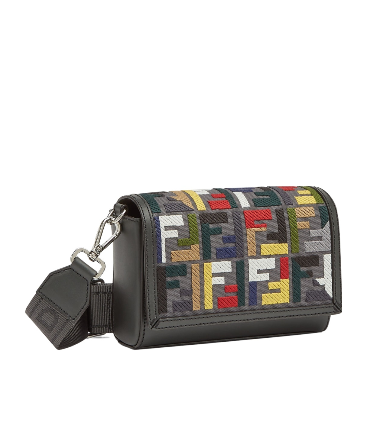 Fendi Compact Crossbody Bags Multicolor In Black