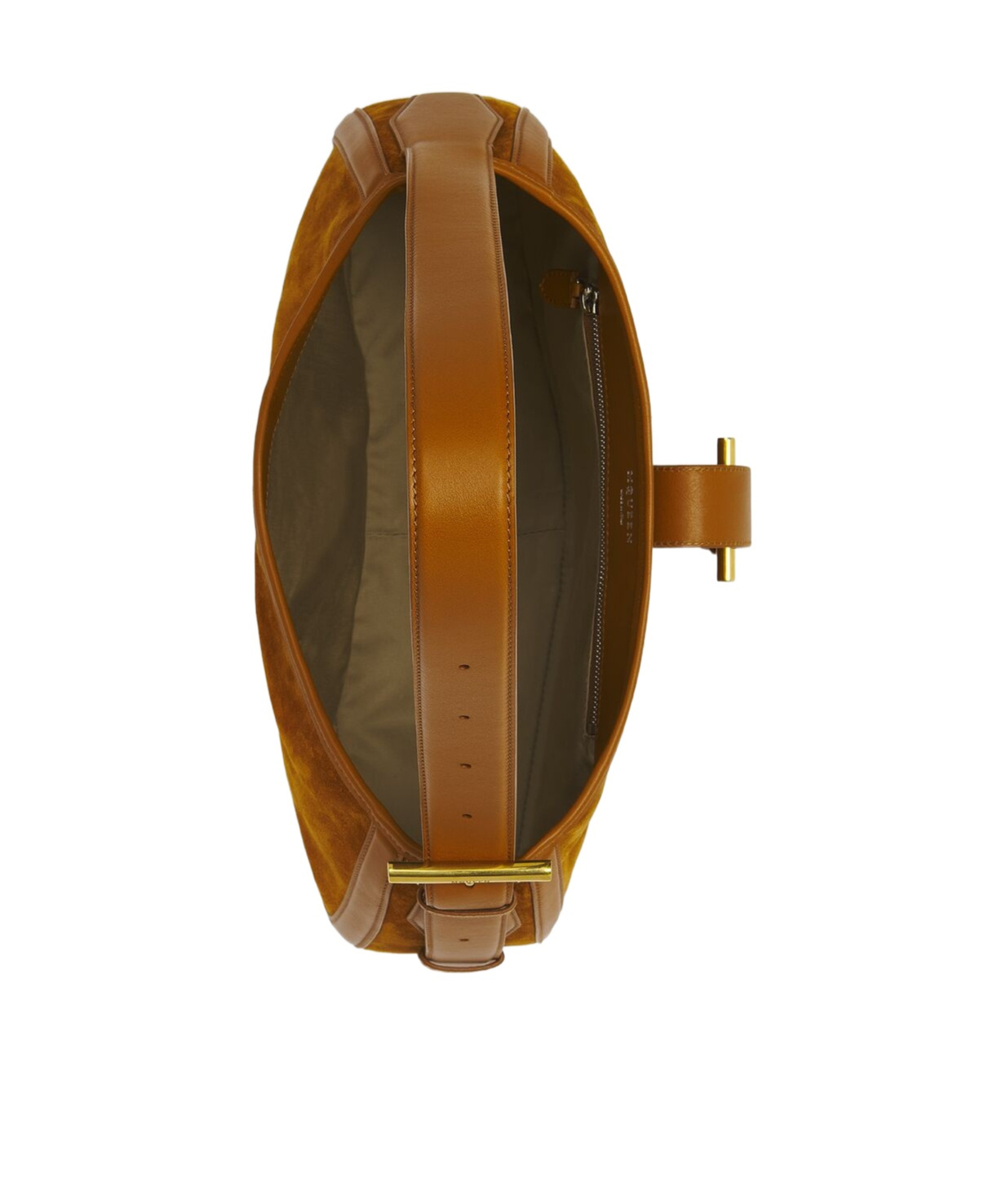 Alexander Mcqueen T-bar Suede Shoulder Bag