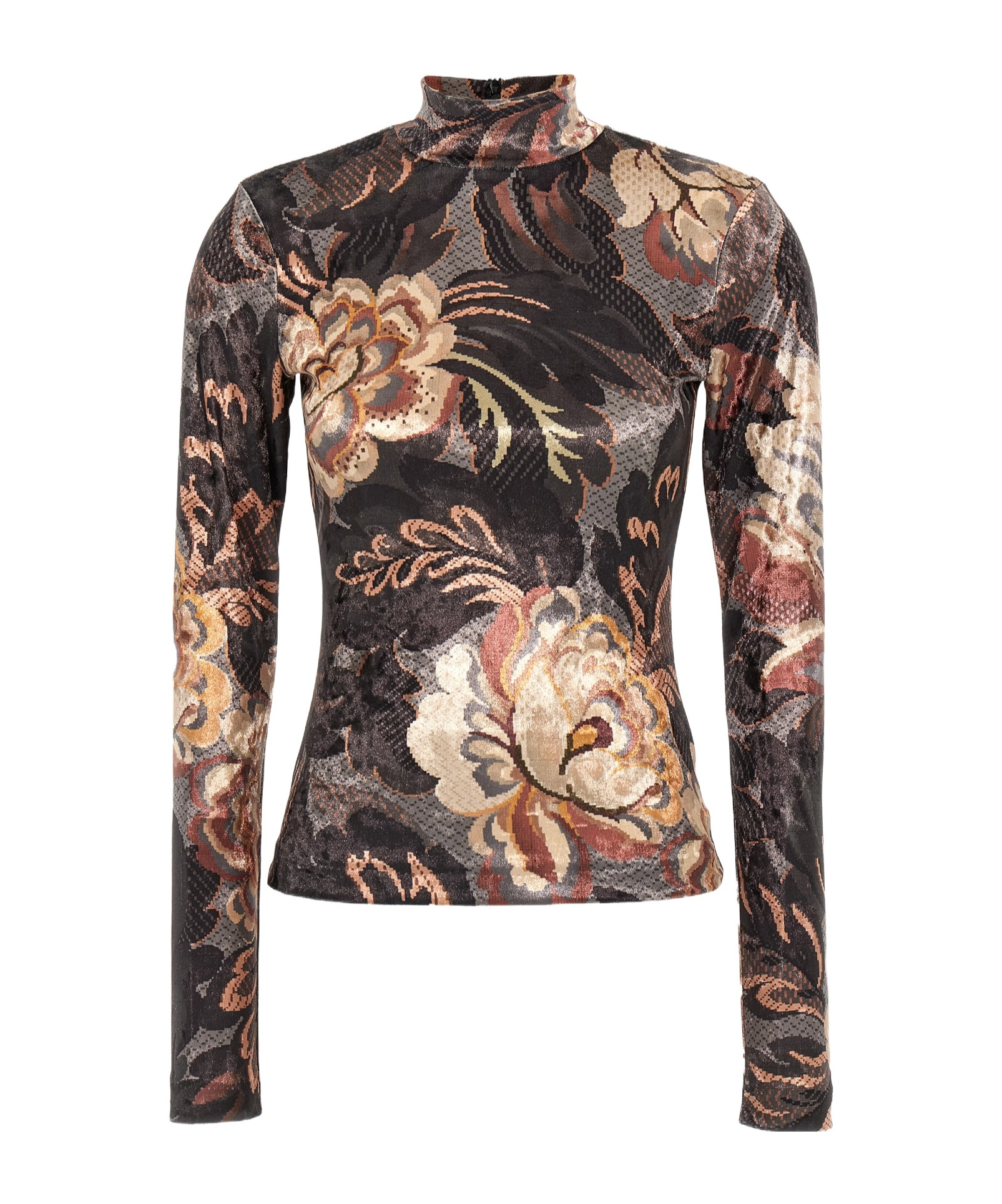 Shop Etro Long Sleeve Printed T-shirt In Black