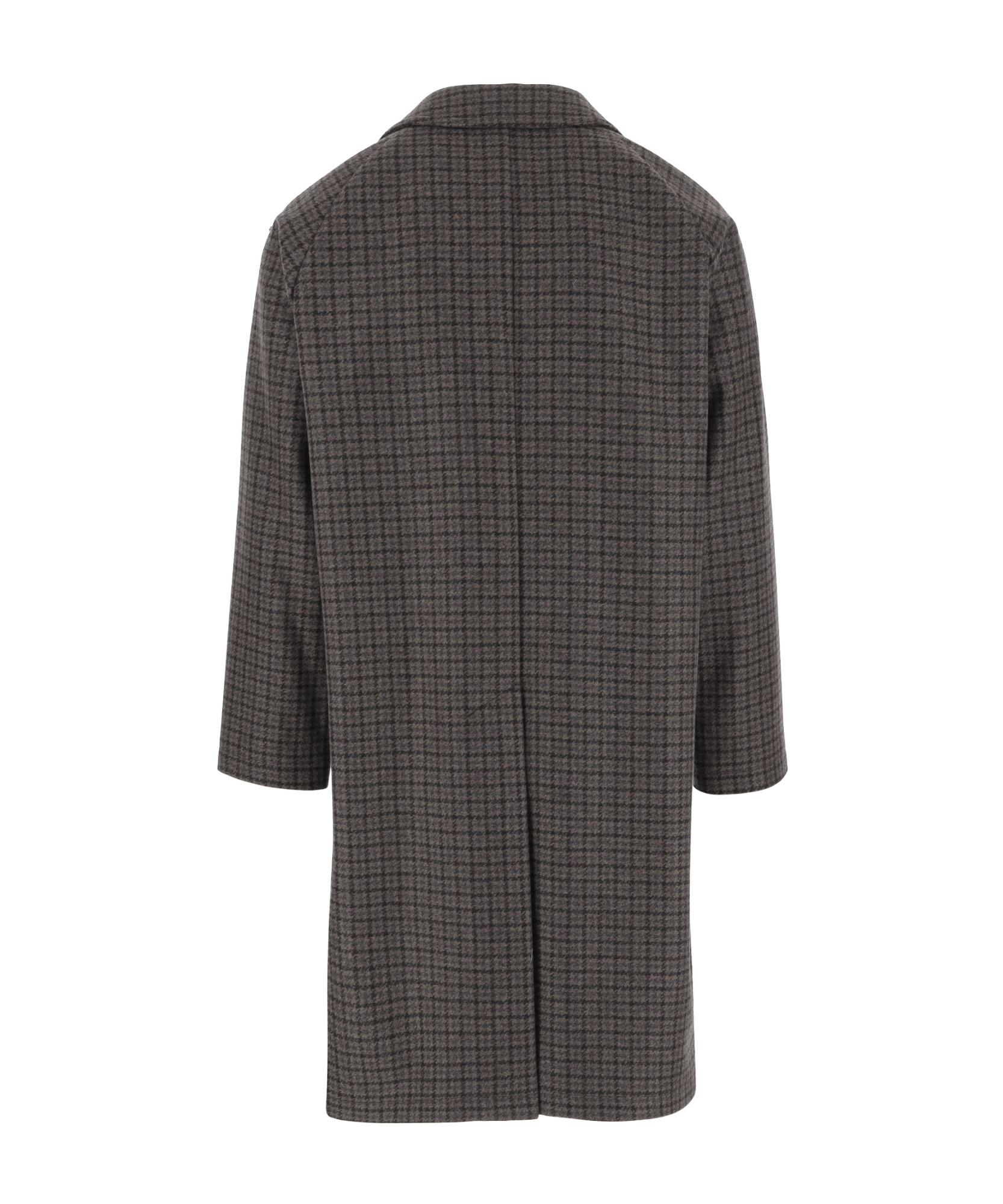 Tagliatore Check-print Coat In Gray