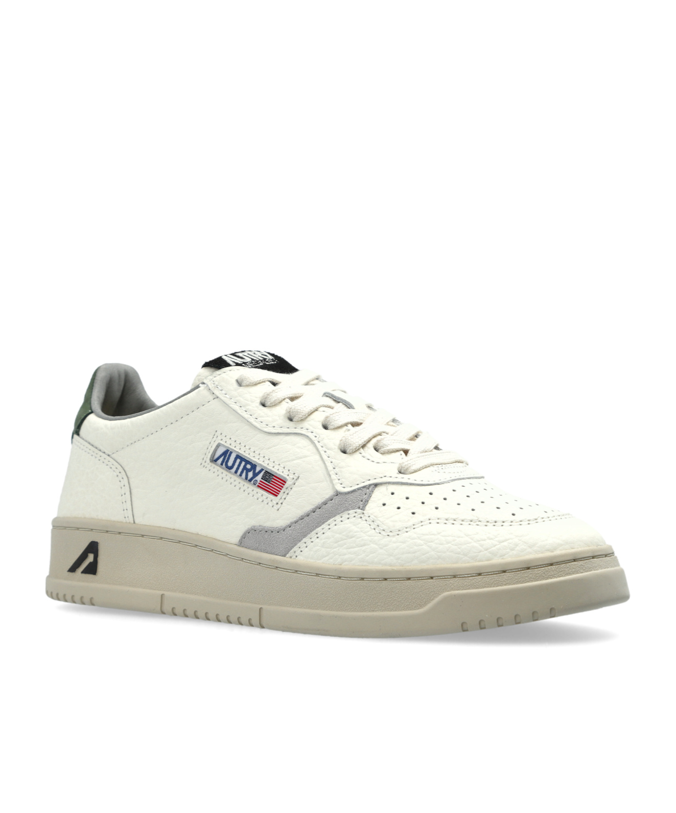 Autry Round Toe Low-top Casual Shoes In White