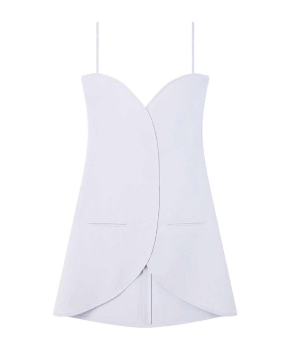 Courrèges Knee Length Dress A-line Skirt In White