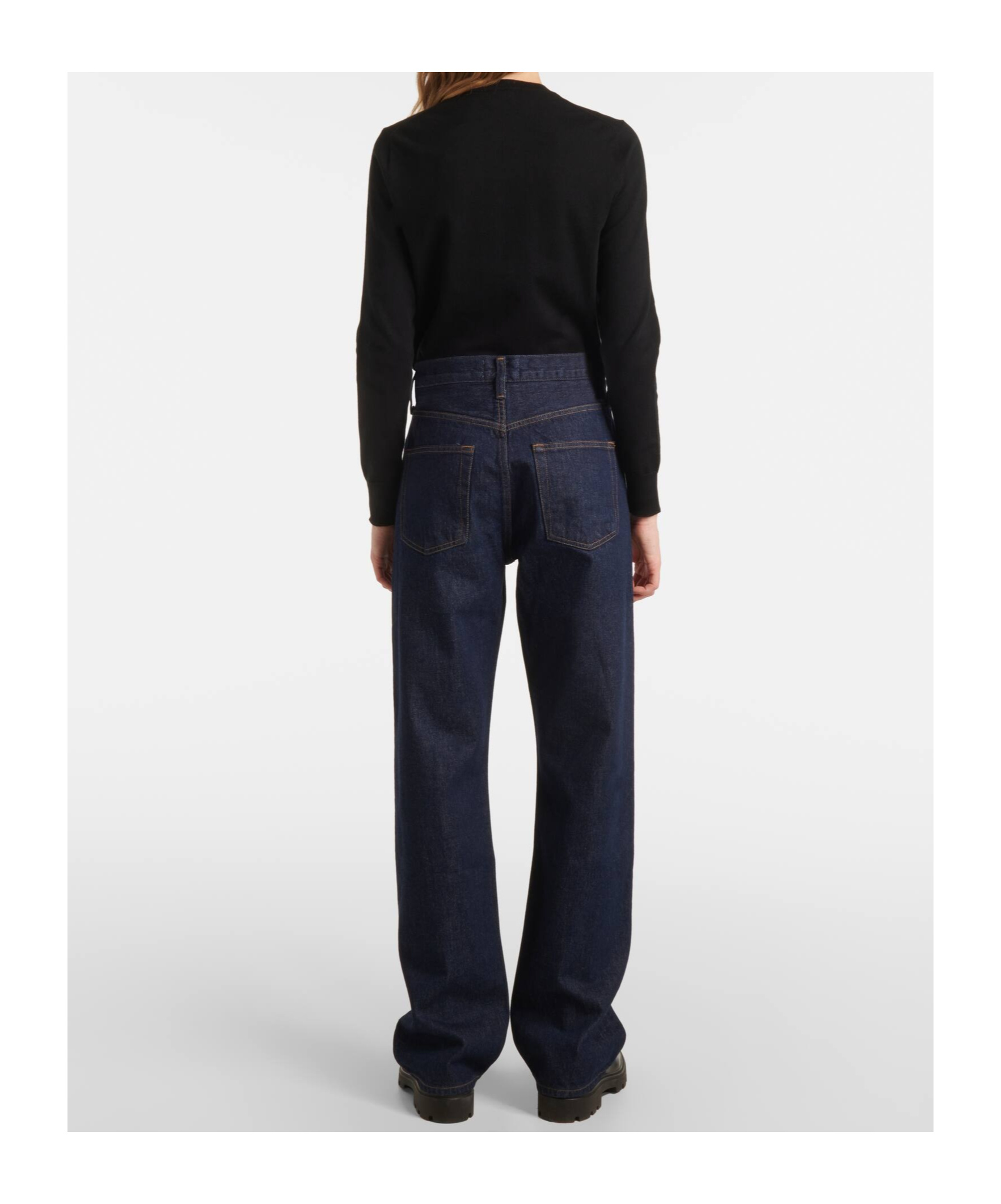 Agolde Kelly High-rise Straight-leg Denim Trousers In Blue