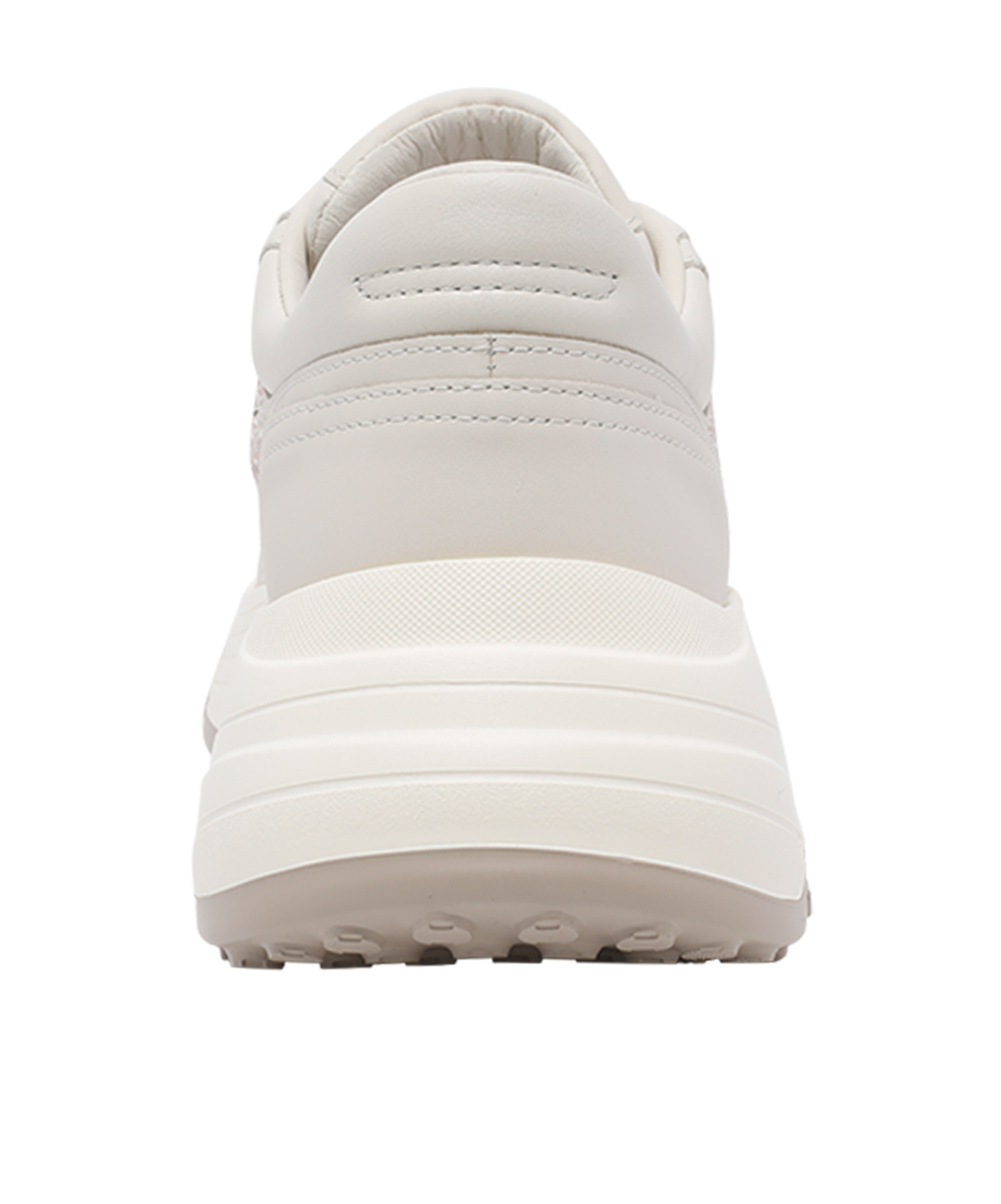 Hogan Hi-fi Glitter Logo Sneakers In White