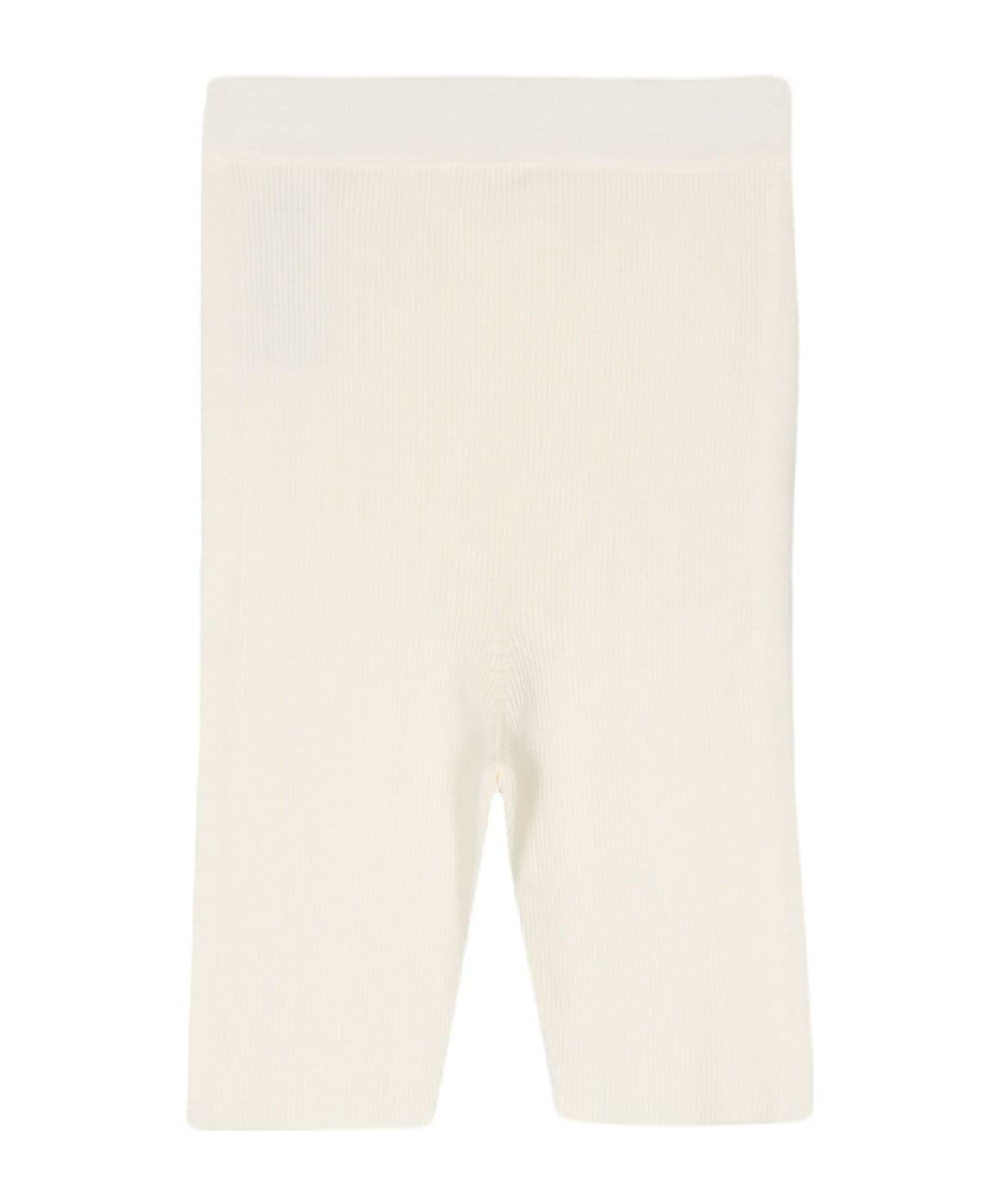 Jil Sander Seamless Cotton Shorts In White