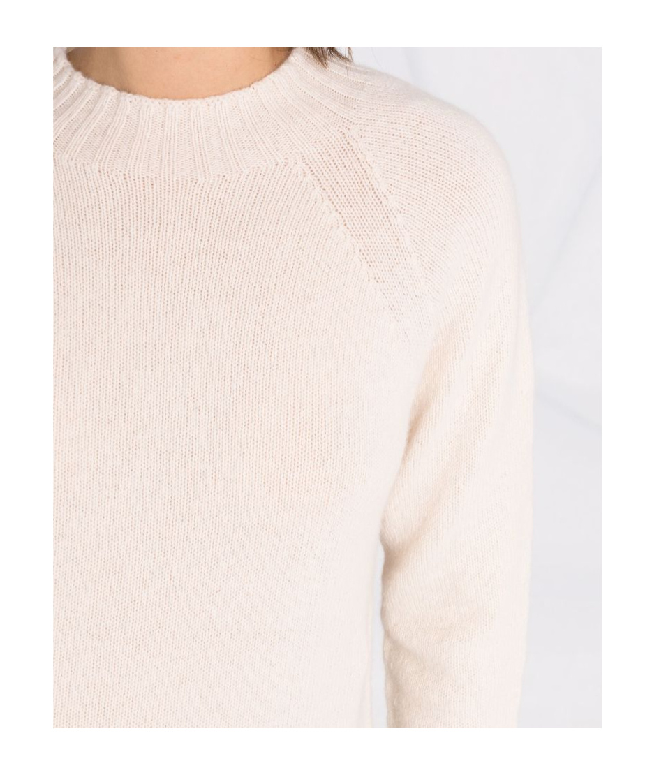 Drumohr Ribbed Lambswool Jumper In White