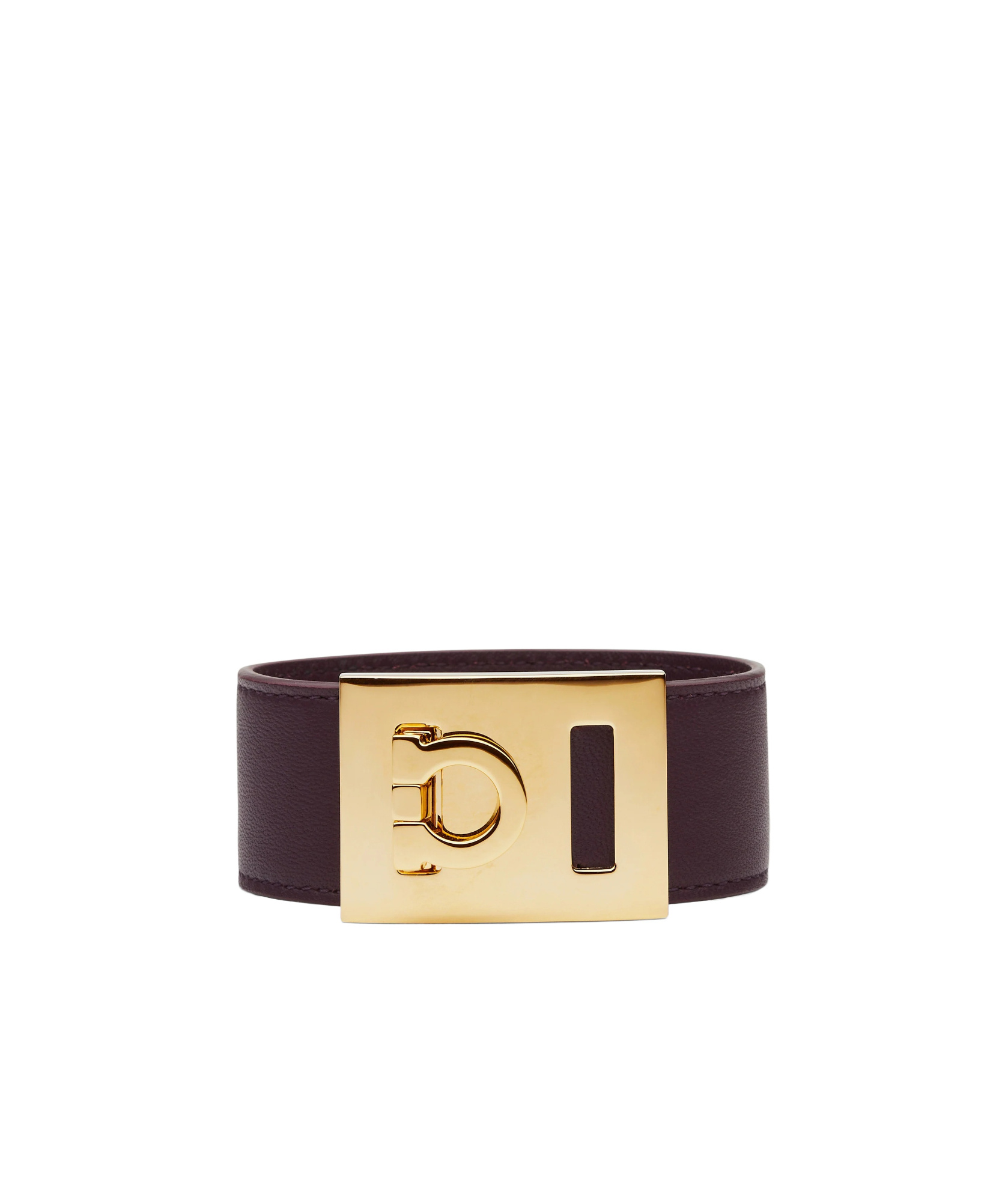 Ferragamo Gancini Clasp Bracelet In Yellow