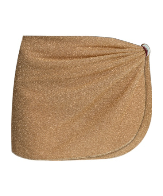 Oseree Beach Skirt In Gold