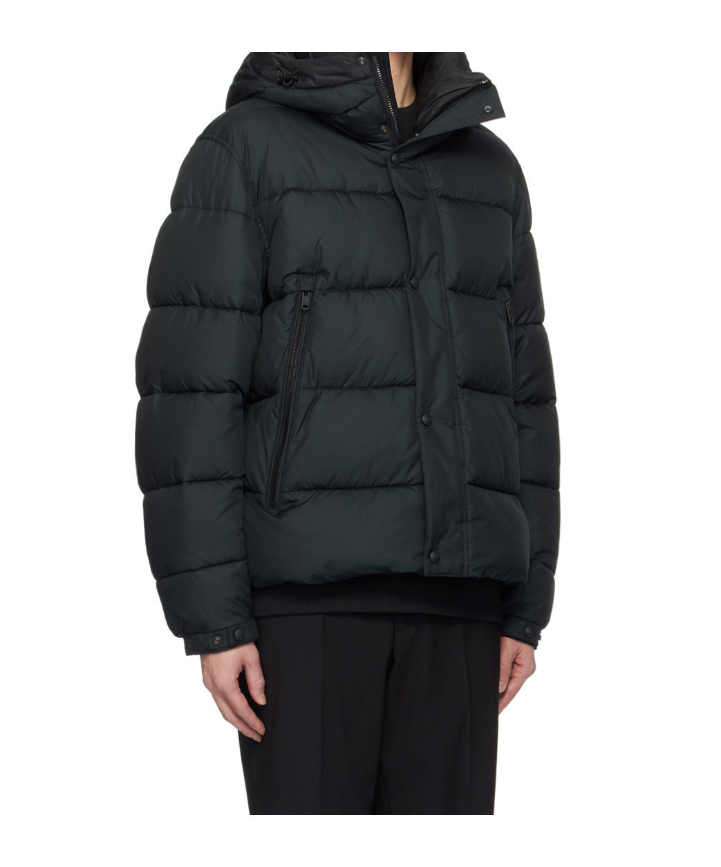 Hugo Boss Regular-fit Puffer Jacket In Water-repellent Fabric In Black