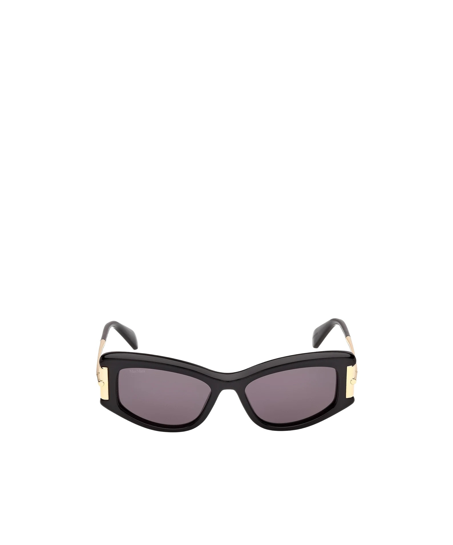 Max Mara Full-rim Sunglasses In Bright Black