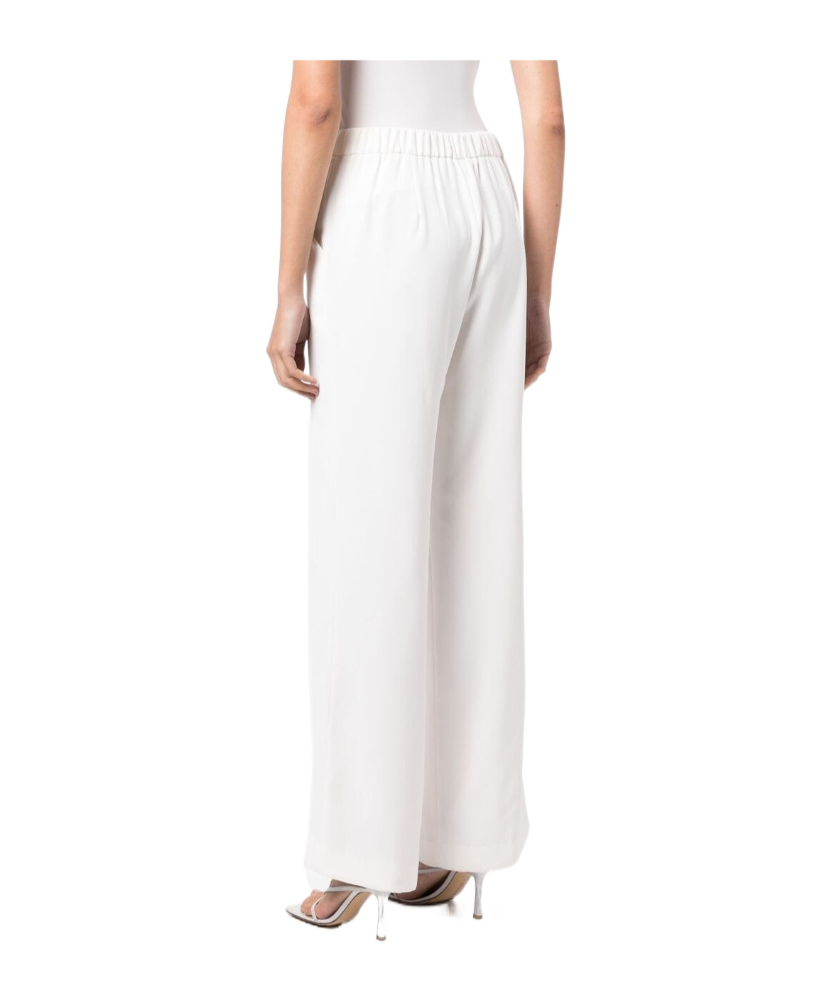 Shop P.a.r.o.s.h . Mid-rise Straight-leg Trousers In White