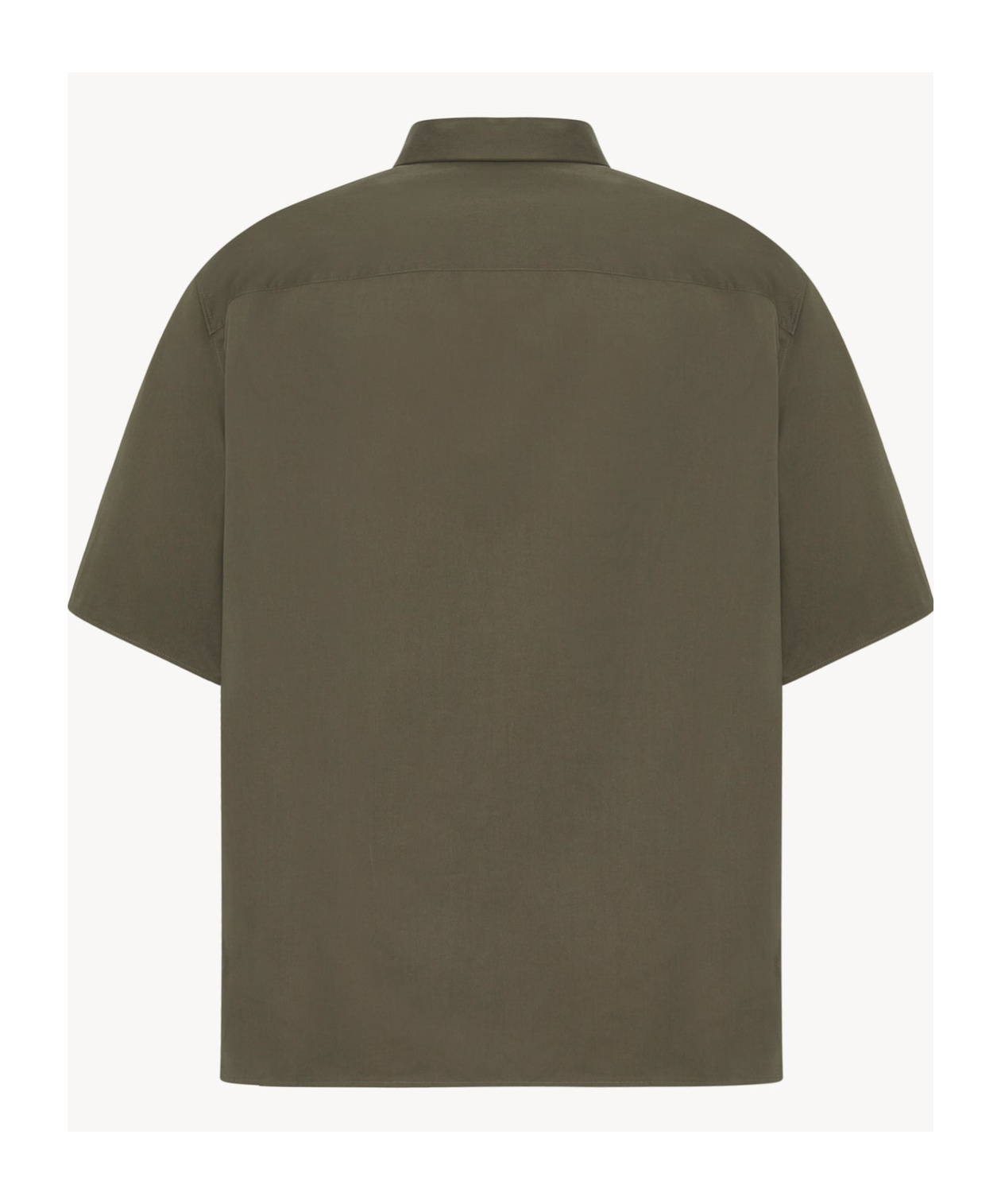 The Row Patrick Cotton Cashmere Shirt In Green