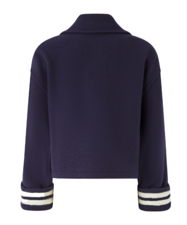 Pinko Long-sleeved Casual Jacket In Blue