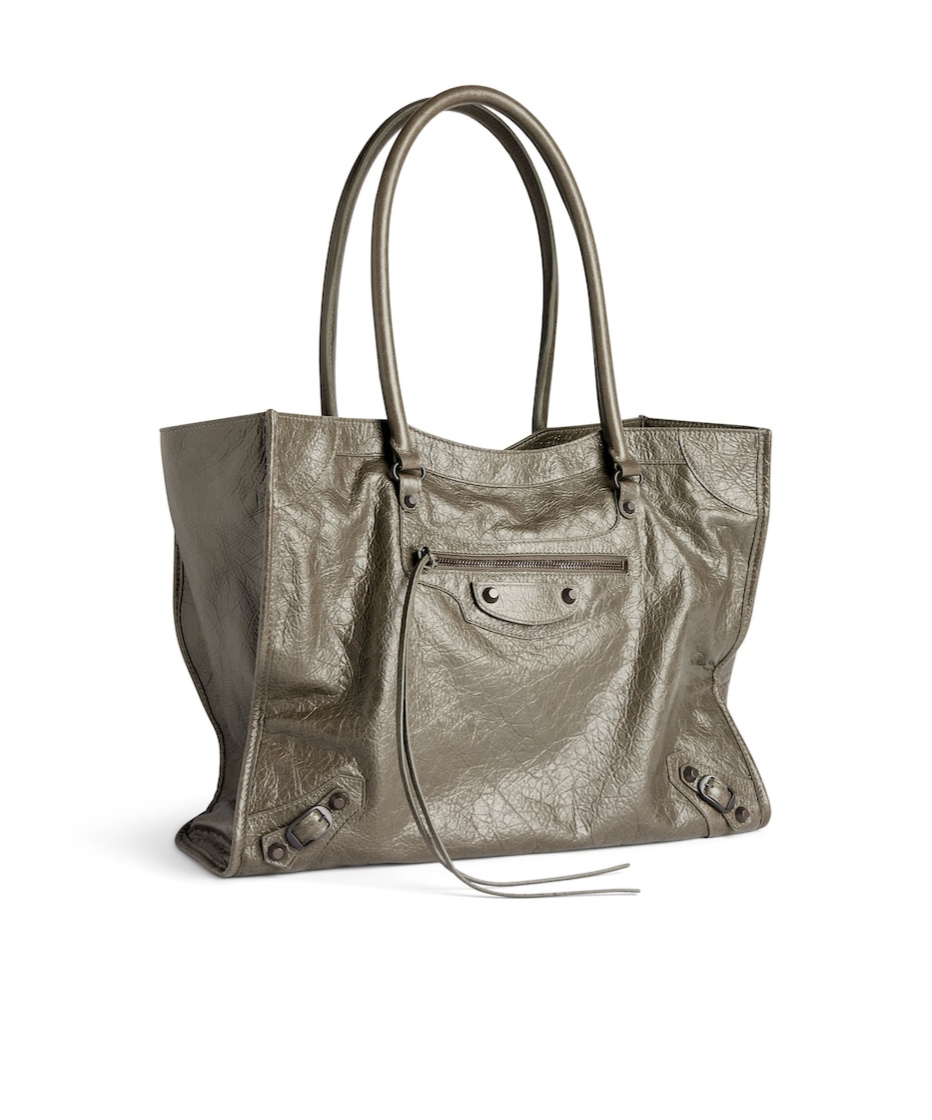 Balenciaga Women's Le City Tote Bag Medium In Army Green In Green