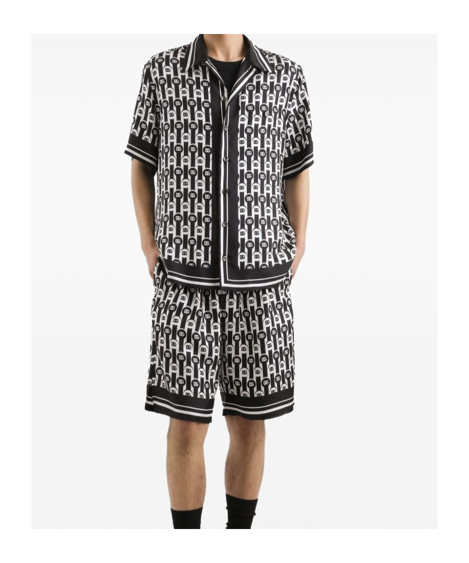 Dolce & Gabbana Personalized Wardrobe Shirt With Chest Pocket In Multi