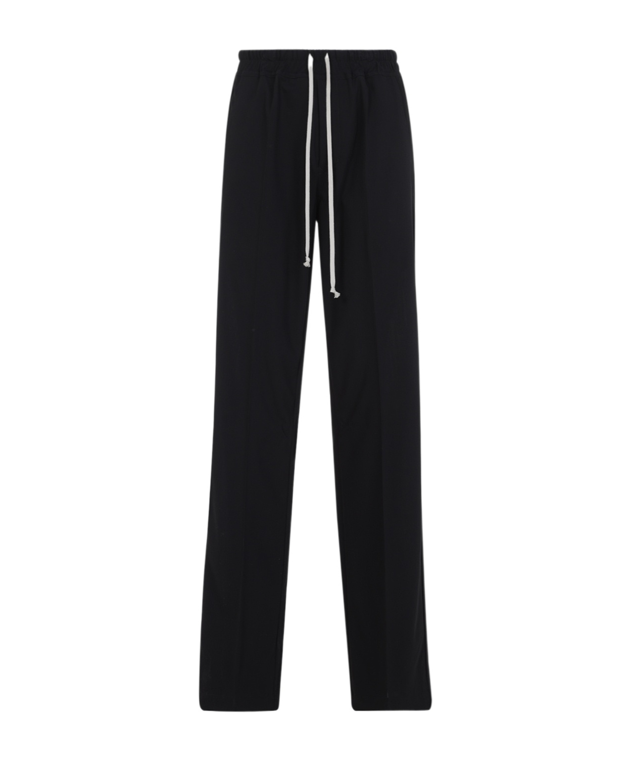 Rick Owens Elastic Waist Casual Pants In Black