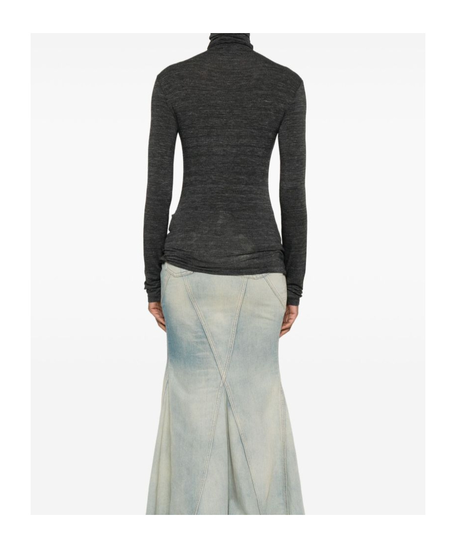 Off-white Turtleneck Sweater In Black