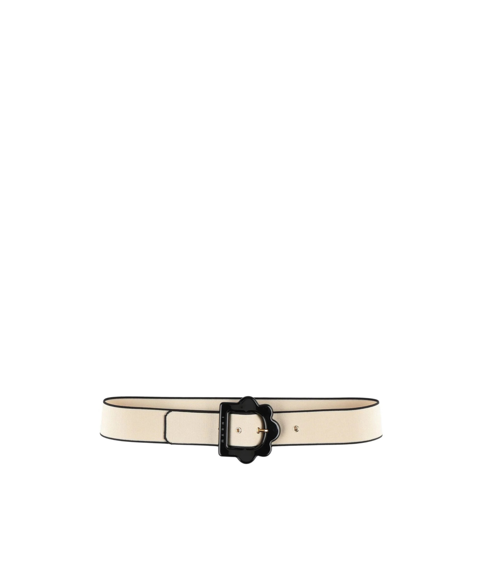 Marni Color-block Wide Belt In Nude