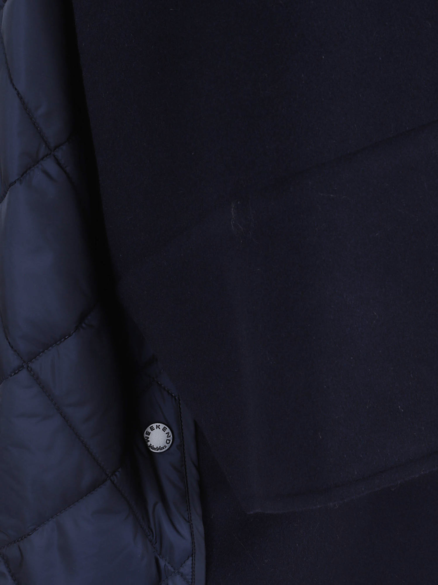 Weekend Max Mara Long-sleeved Coat In Black