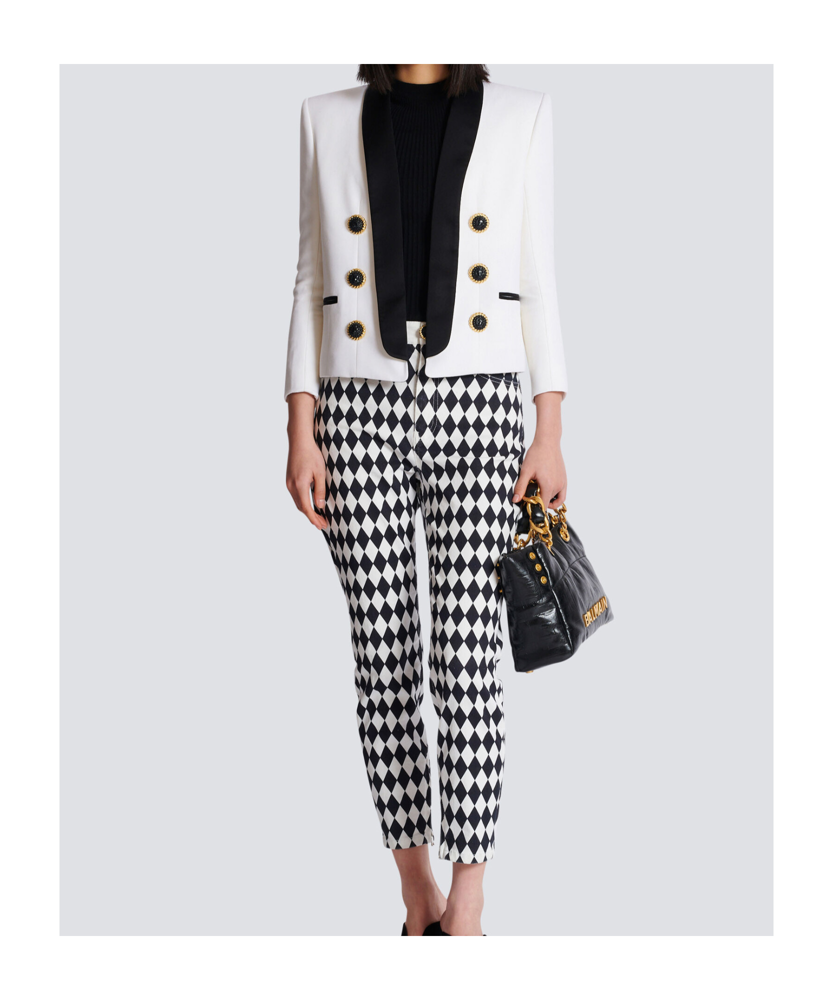Balmain Long-sleeved Casual Jacket In White