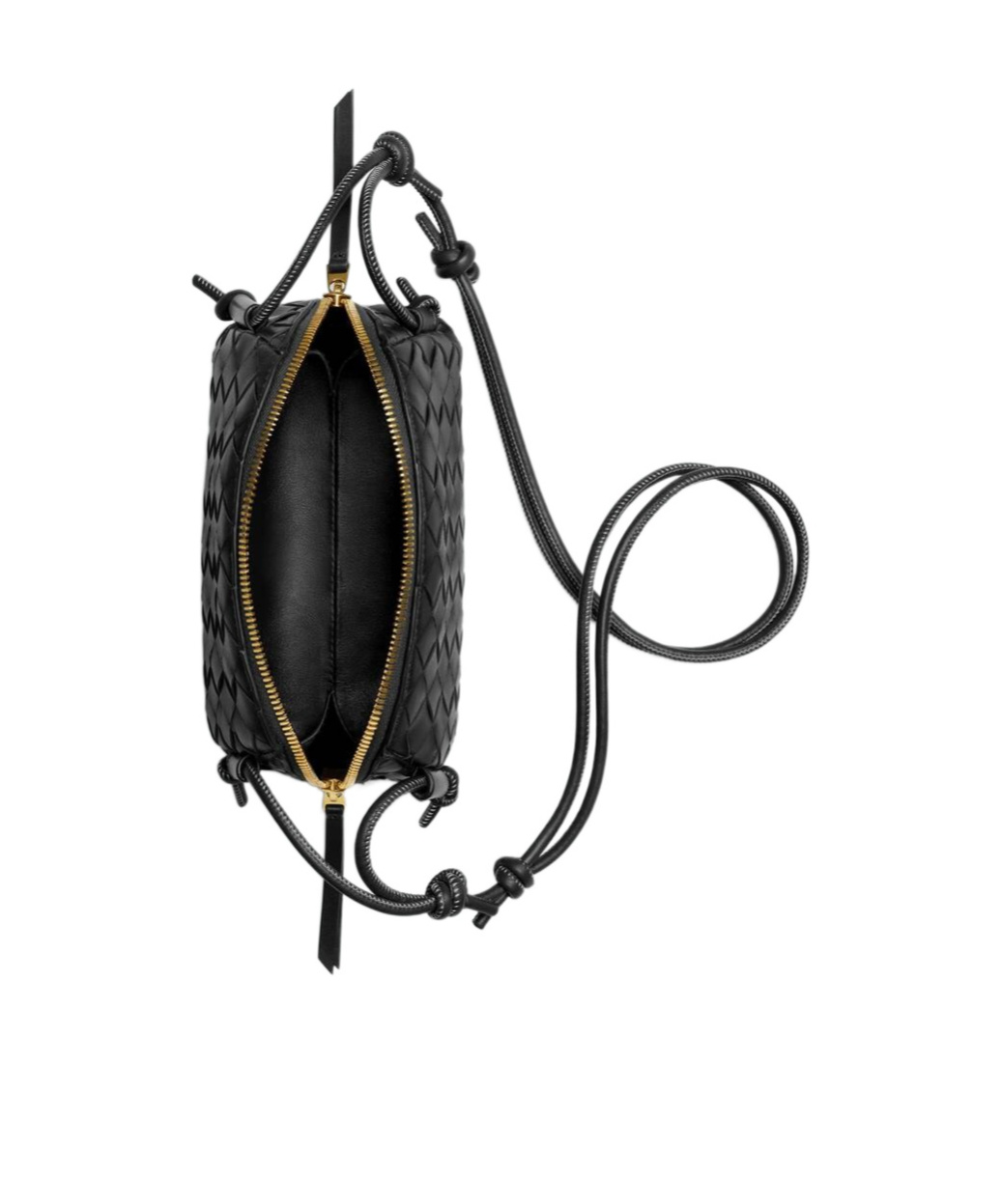 Shop Bottega Veneta Concert Pouch In Black
