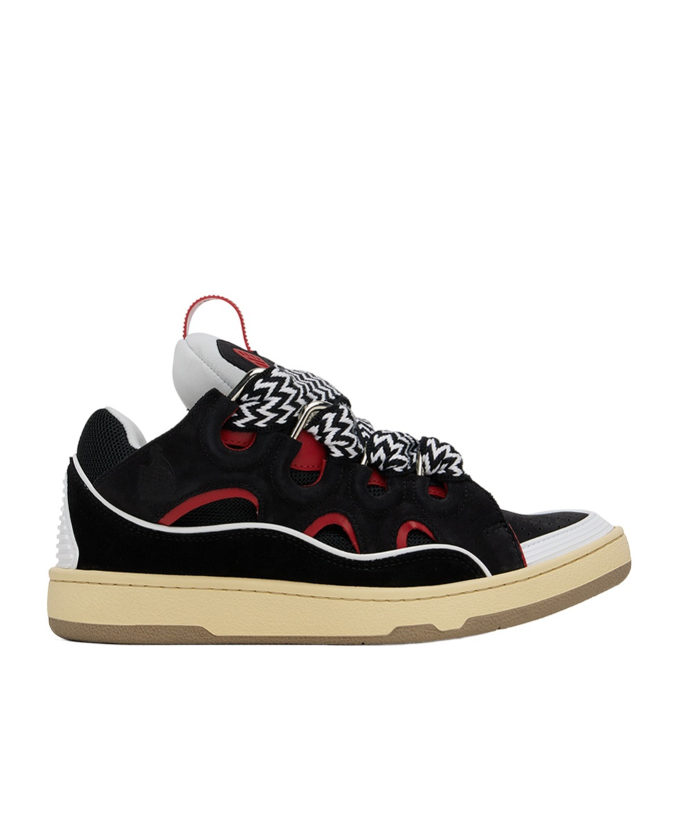 LANVIN LOGO-LACING LOW-CUT SNEAKERS