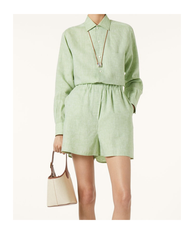 Loro Piana André Shirt In Soft Green Tea
