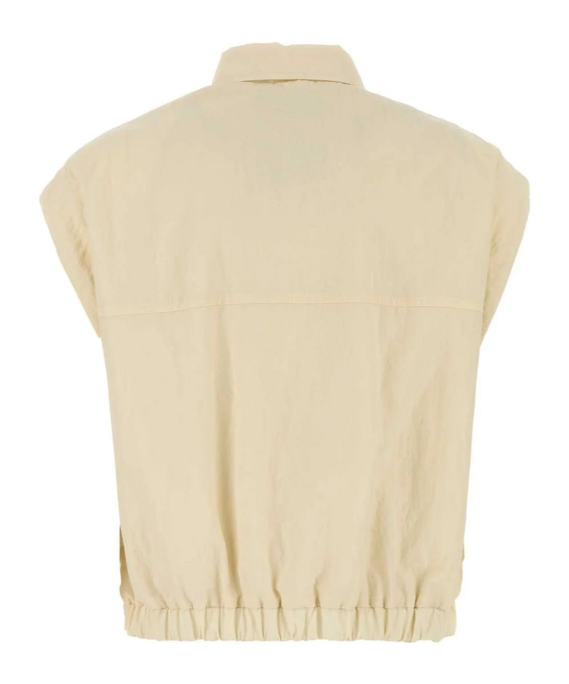 Herno Elasticated Waist Sleeveless Vest In Neutral