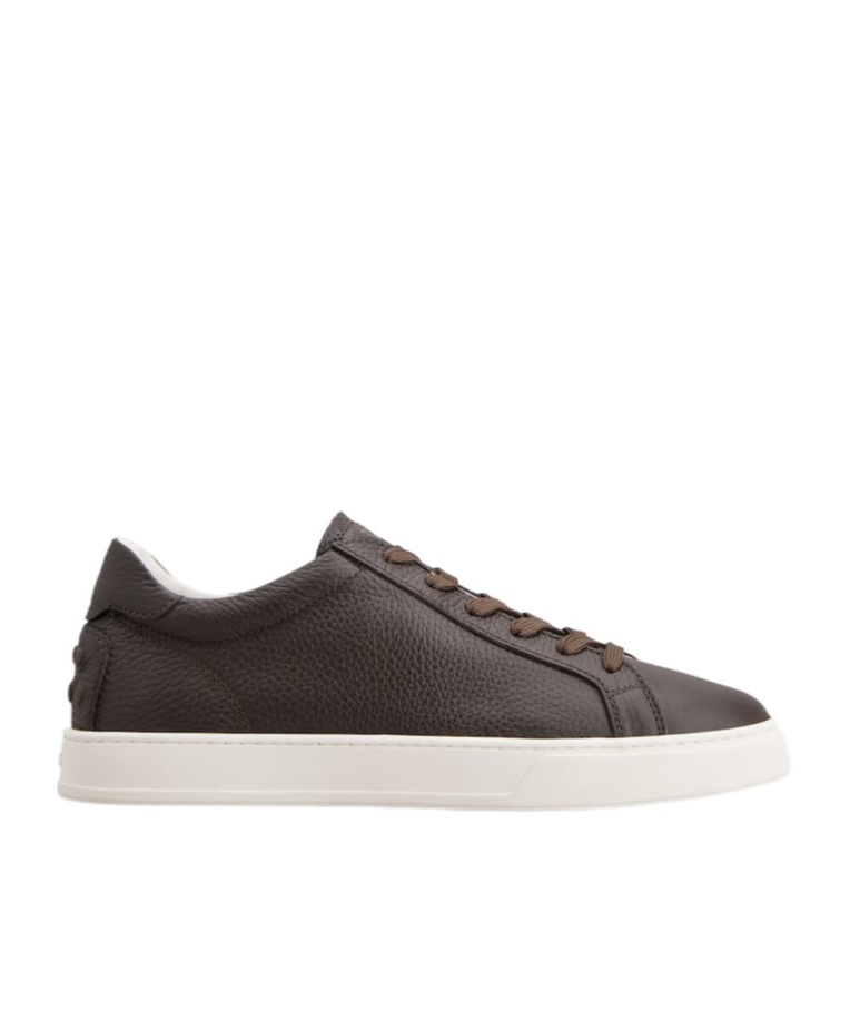 Tod's Allacciata Cassetta Leather Sneakers In Black