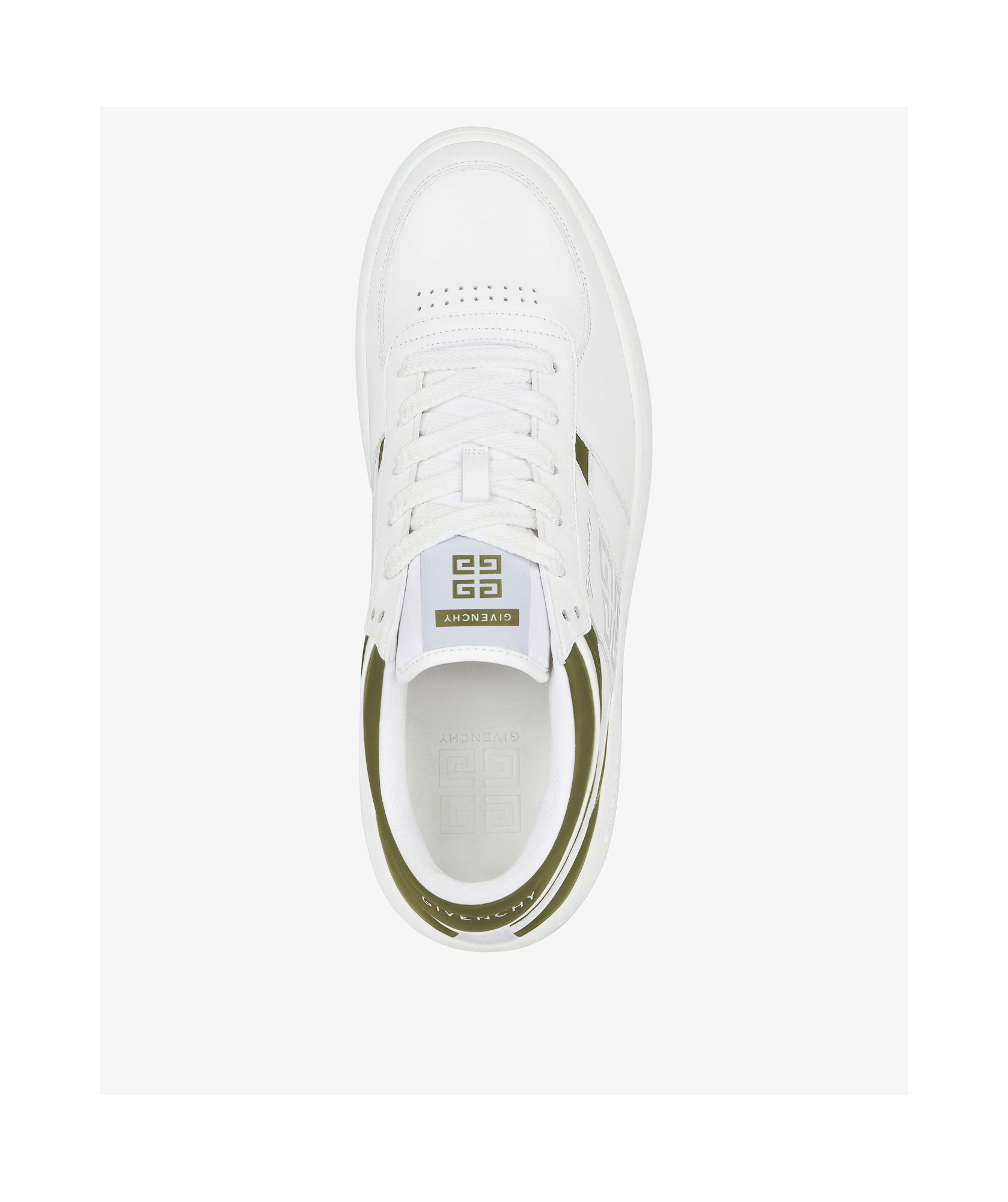 Givenchy G Move Leather Sneakers In White