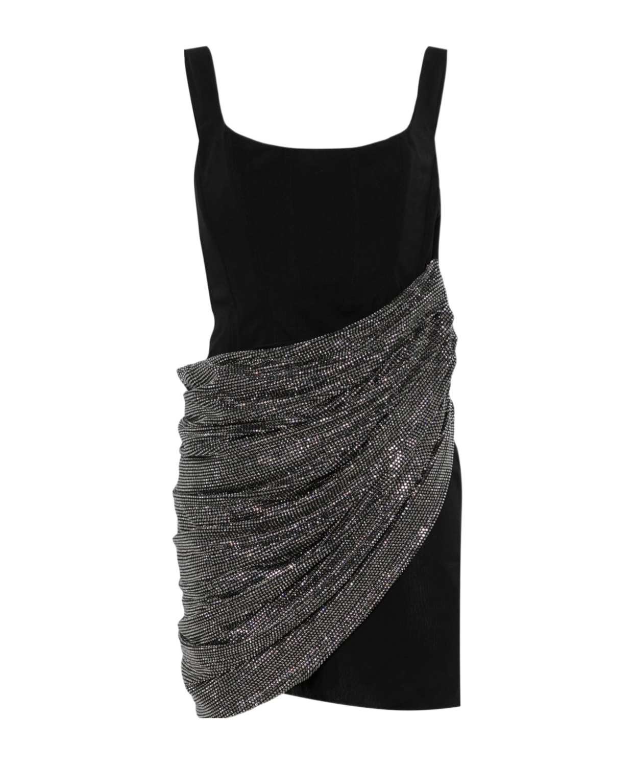 Giuseppe Di Morabito Crystal Draped Mini Dress
