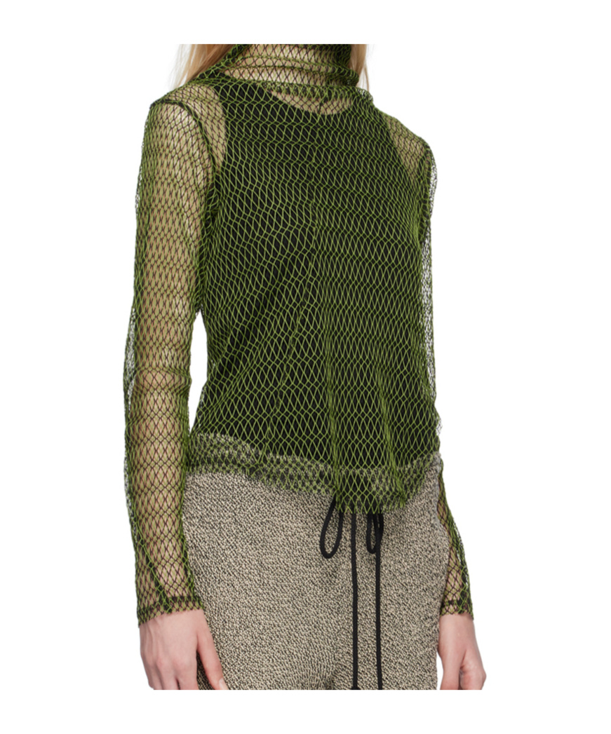 Song For The Mute Twist Sweater In Green