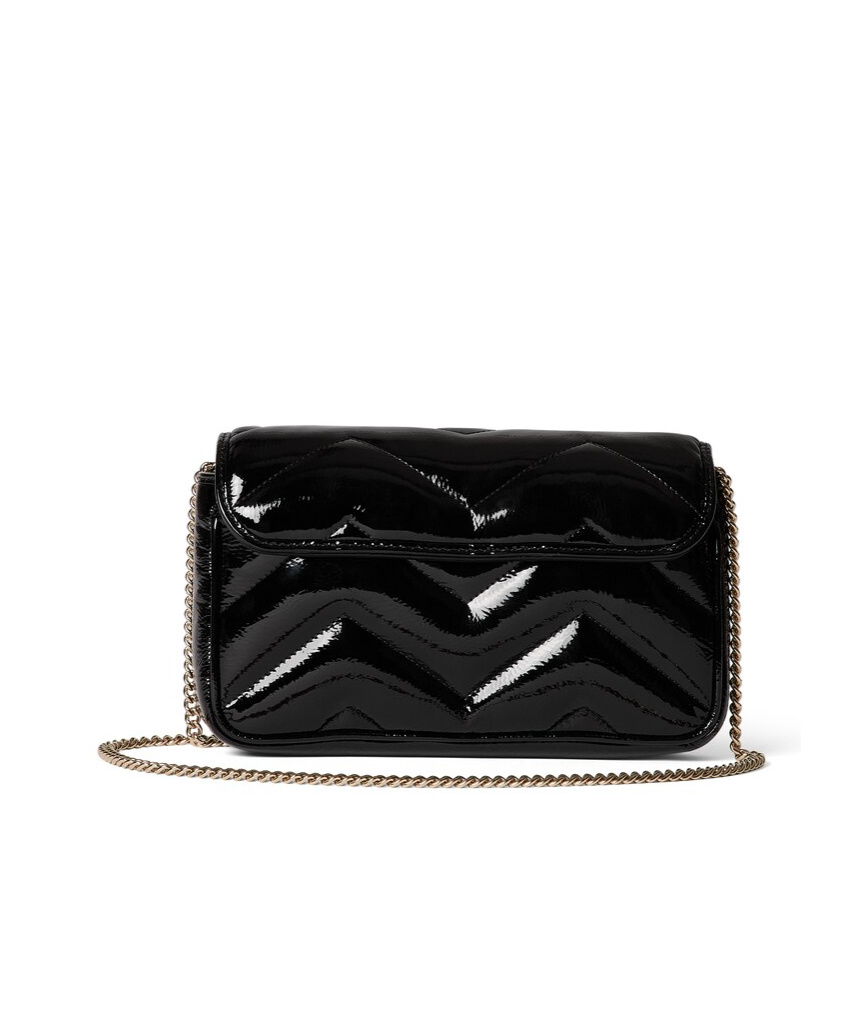 Shop Gucci Small Marmont Crossbody Bag In Black