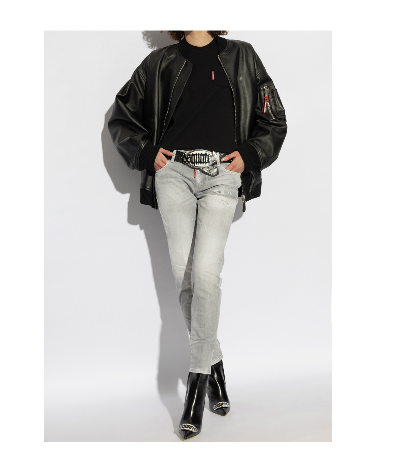 Dsquared2 Just Right Fit Label T-shirt In Black