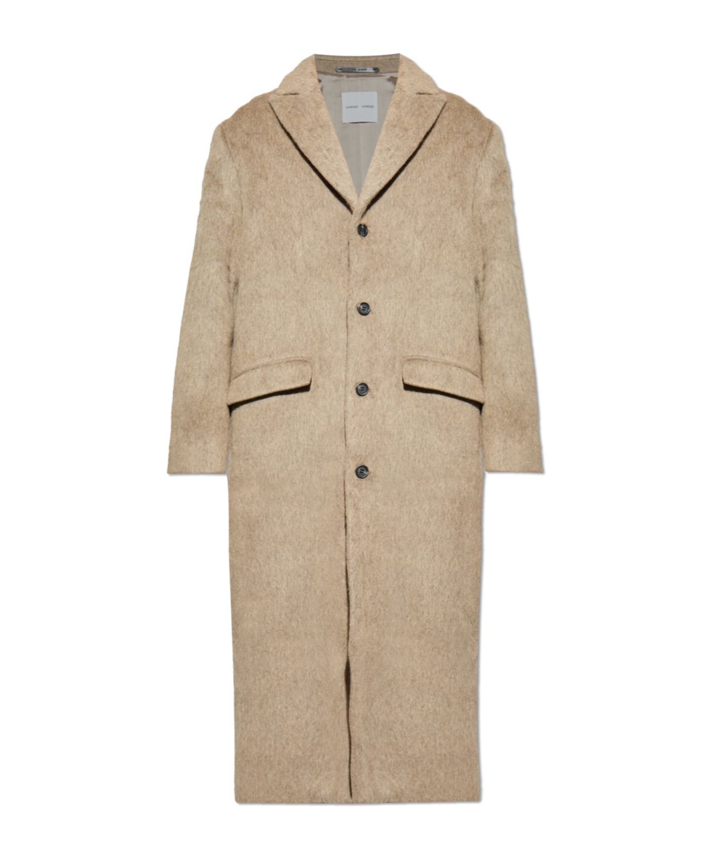 Samsoe & Samsoe Single-breasted Coat In Brown