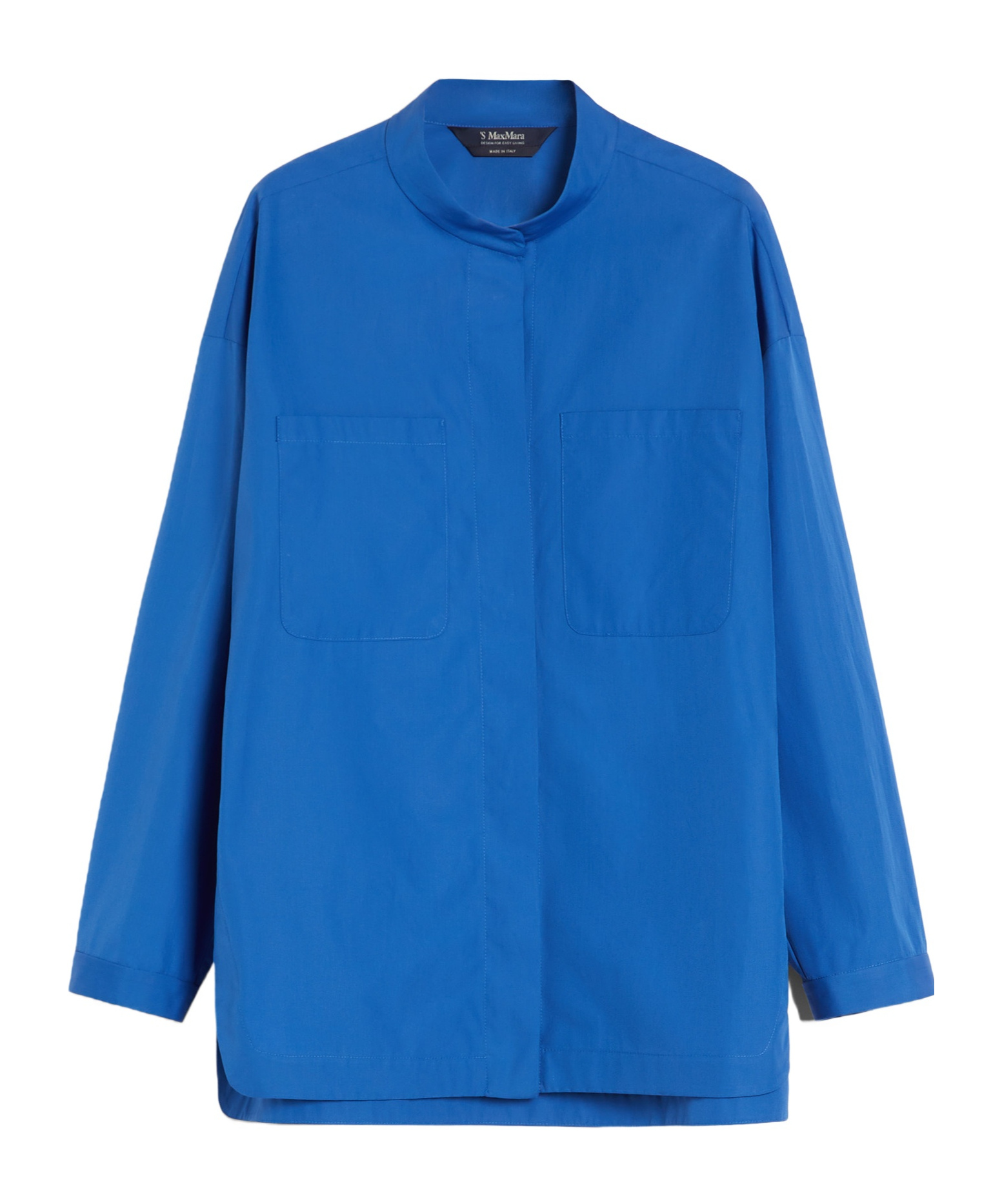 Max Mara Cotton Poplin Shirt In Cornflower