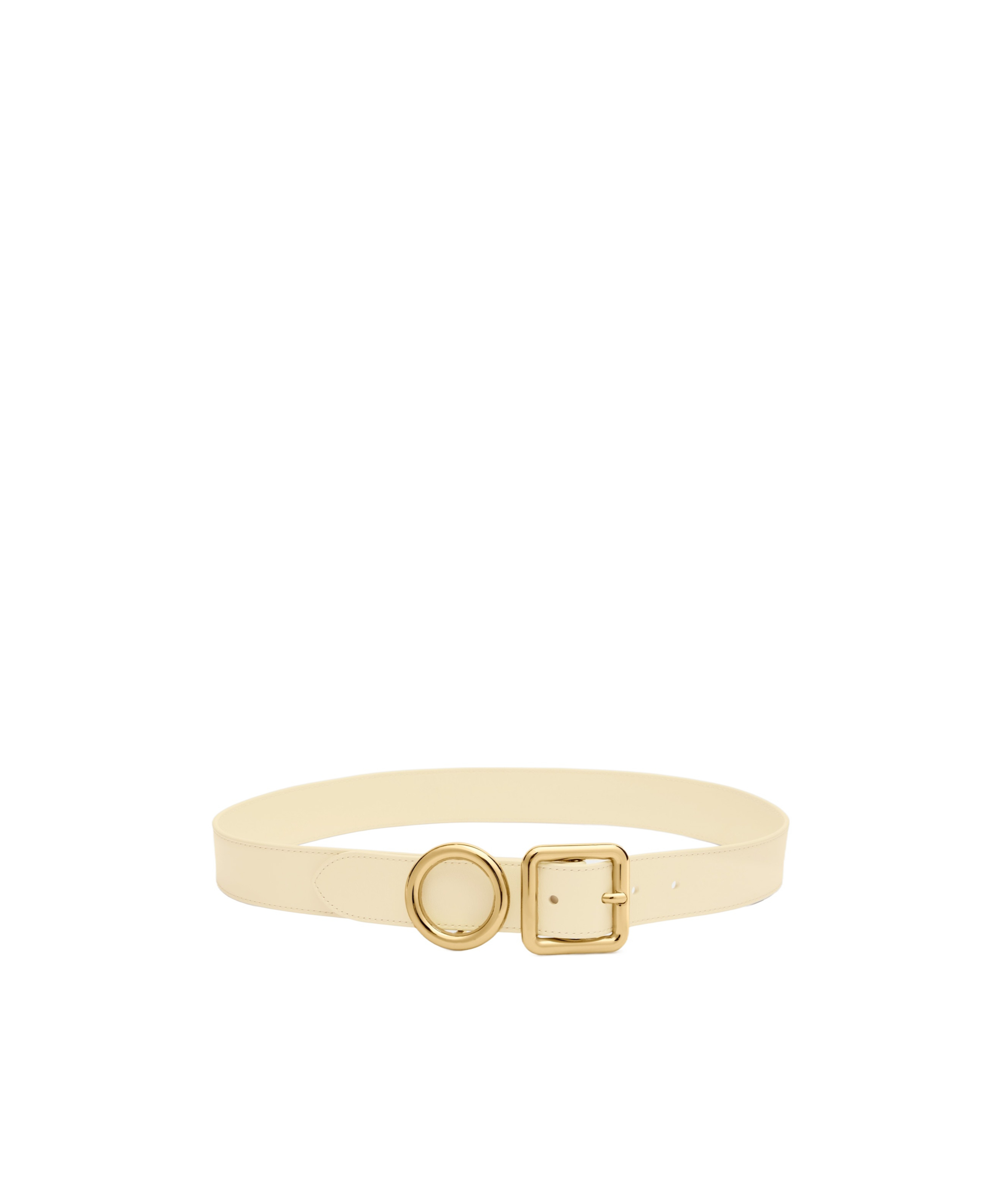 Jacquemus Buckled Belt In Nude