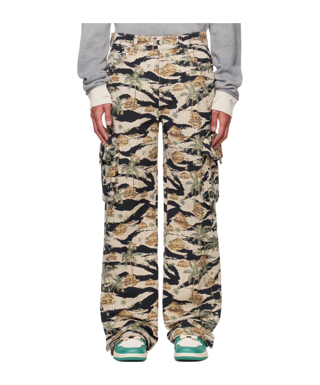 Amiri Pattern Work Casual Pants In Multicolor