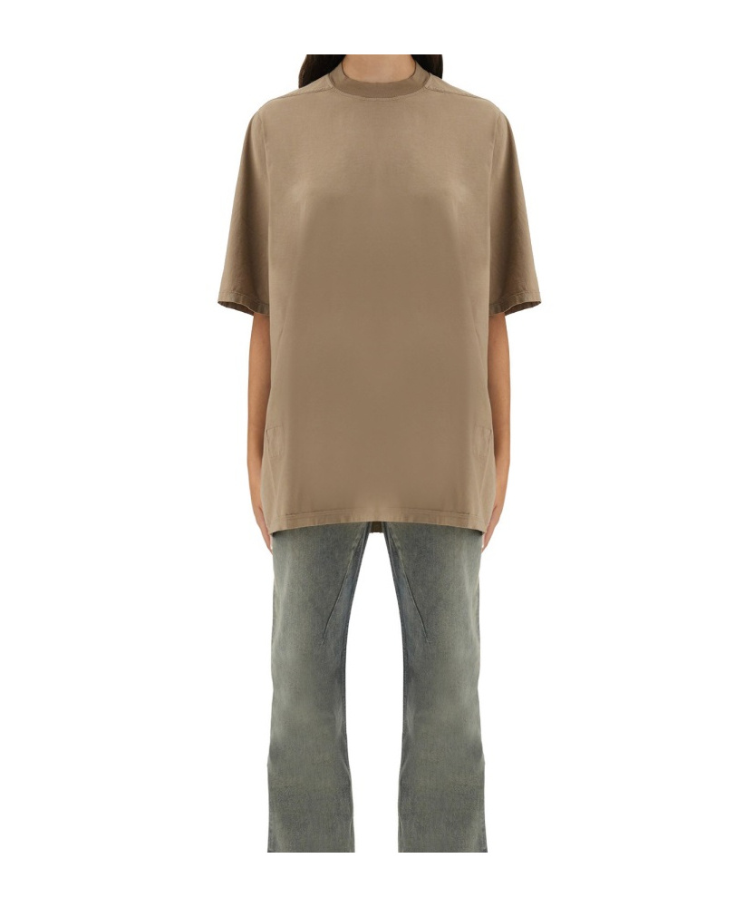 Rick Owens Drkshdw Short-sleeved T-shirt In Gray