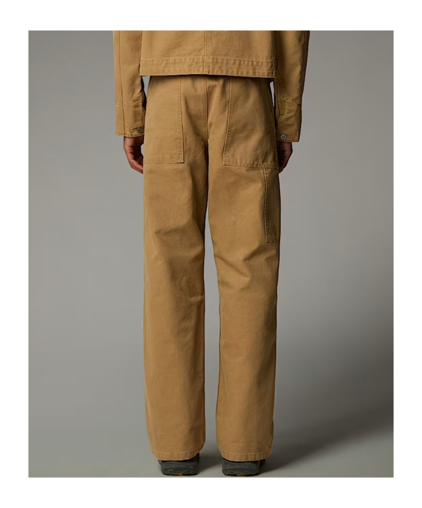 The North Face Tan Cedar Canvas Work Trousers In Utility Brown