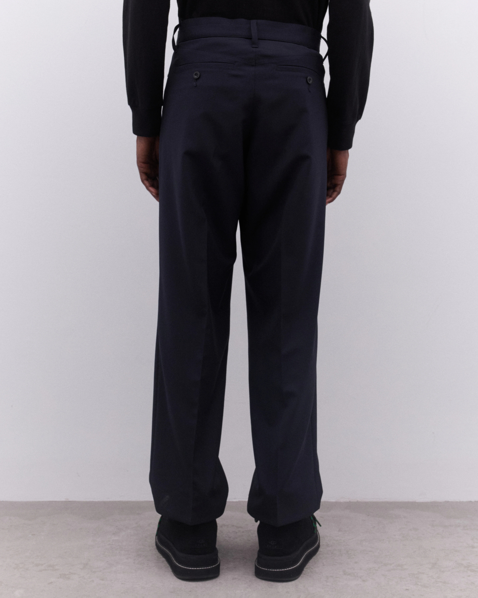 Sacai Belt Loops Slacks In Black