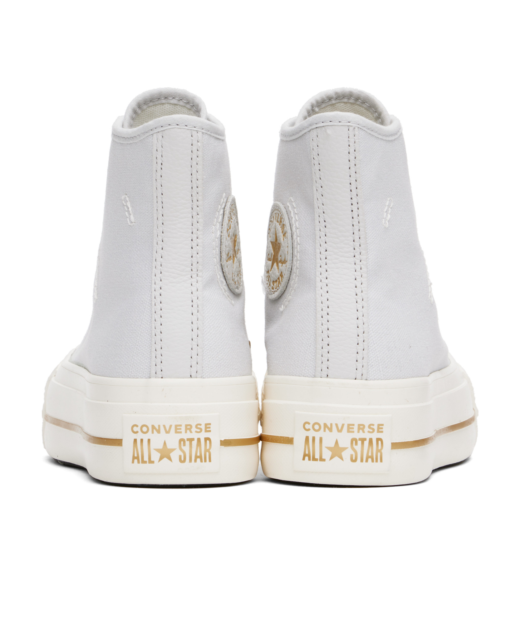 Converse Lace-up High-top Casual Shoes In White
