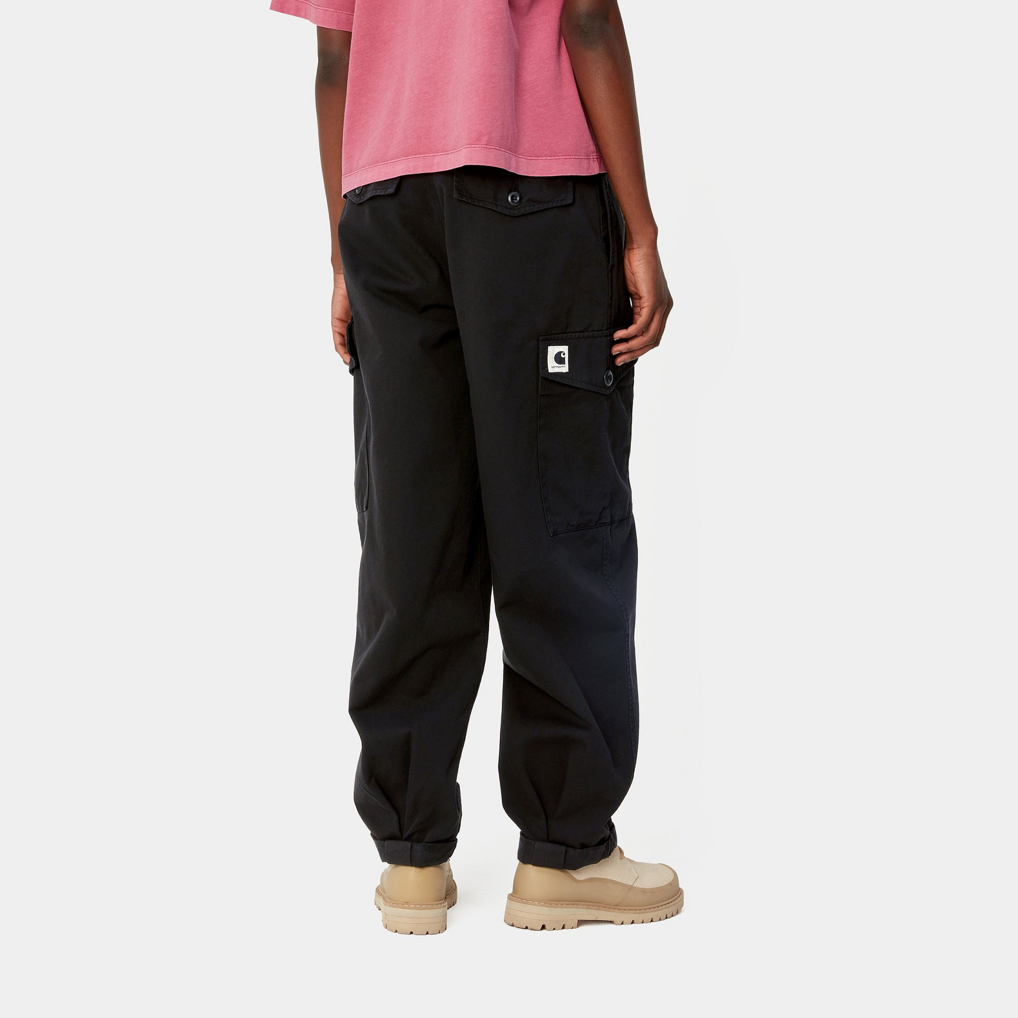 Carhartt Collins Organic Cotton Trousers In Black